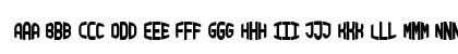 Blocky Monogram Regular Uppercase Preview