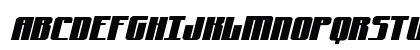 Xeno-Seeker Expanded Italic Regular Uppercase Preview