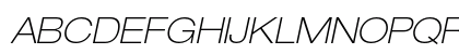 Helvetica Neue LT Pro 33 Thin Extended Oblique Preview