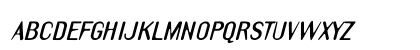 Draft Plate Black Italic Uppercase Preview