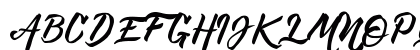 DeHangster Free Demo Regular Uppercase Preview