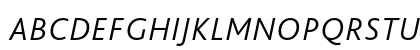 Bliss Pro Light Italic Uppercase Preview