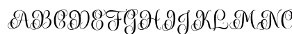 Baliana Regular Uppercase Preview