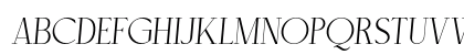 Cellofy Thin Ita Italic Uppercase Preview