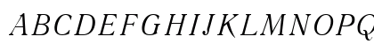 LiteraturnayaC Italic Preview