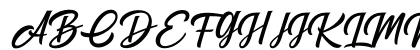 Brightons Regular Uppercase Preview