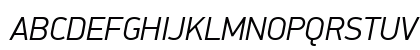 PF DinDisplay Pro Light Italic Uppercase Preview