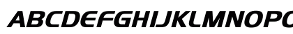 SLO_Handel_Gothic Bold Italic Uppercase Preview