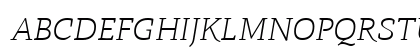 Radcliffe Text Light Italic Uppercase Preview