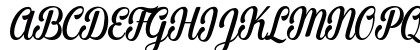 Merciana Script Regular Uppercase Preview