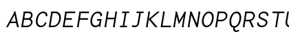 BaseMono Medium Italic Uppercase Preview