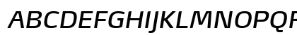 MaxDemiSerifLF-BookItalic Regular Uppercase Preview