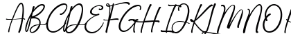 Mellisa Handwritten Regular Uppercase Preview