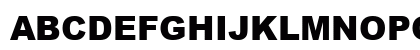 Arial MT Black Eo Regular Uppercase Preview