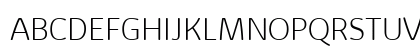 Kabrio Alternate ExtraLight Uppercase Preview