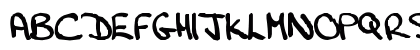 HandFont Regula Uppercase Preview
