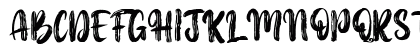 Dancing Brush-Personal use Regular Uppercase Preview
