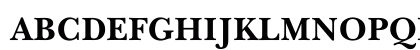 YUBaskervilB Regular Uppercase Preview
