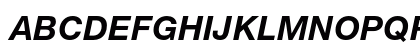Helvetica Neue ET Std 76 Bold Italic Preview