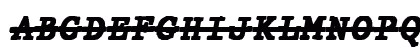 JMH Typewriter mono Black Over Italic Preview