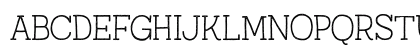 Austral Slab Stamp Thin Uppercase Preview