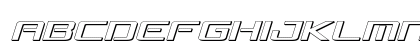 Concielian Break 3D Semi-Italic Uppercase Preview