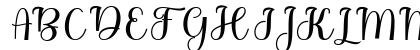 Bitgette Script Regular Uppercase Preview