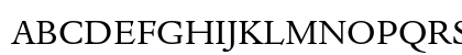 Dante eText Regular Uppercase Preview