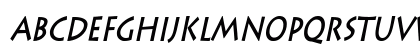 ListeCondensed BoldItalic Uppercase Preview