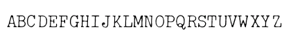 IBM Selectric Light Regular Uppercase Preview