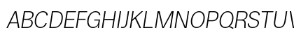 Boring Sans A Trial Light Italic Uppercase Preview