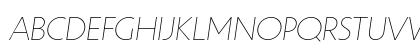 Unigeo64 Trial Extralight Italic Uppercase Preview