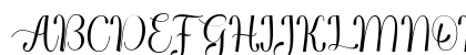 Chigoda Script Regular Uppercase Preview
