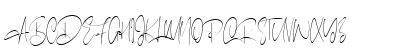Clairdelune Free Font Regular Uppercase Preview