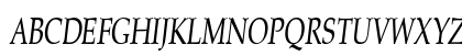 PaduaCondensed Italic Uppercase Preview
