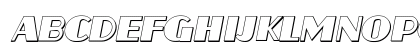 Aafia 3D Italic Preview