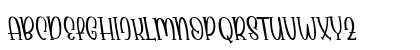 Babyface Tilted Regular Uppercase Preview