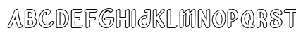Vanjar Free Outline Uppercase Preview