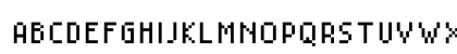 MiniSet Regular Uppercase Preview