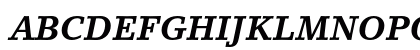 Lino Letter Bold Italic OsF Uppercase Preview