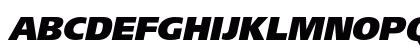 AGForeignerUltraBlackC Italic Uppercase Preview