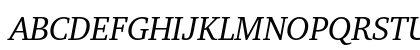 CharterITC Italic Uppercase Preview
