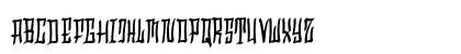 Hollowtown Regular Uppercase Preview