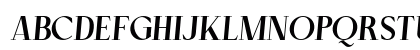 Cellofy ExtBd Ita Italic Uppercase Preview