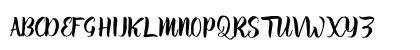 brillia Free Demo Regular Uppercase Preview