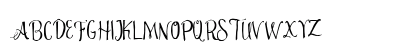Angelia Script Free Demo Regular Uppercase Preview
