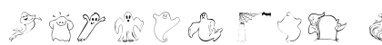 101! A Ghostly Font Regular Preview