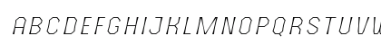 The October Two Light Italic Uppercase Preview