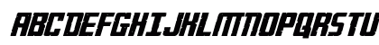 Rockledge Extra-Expanded Ital Extra-Expanded Italic Uppercase Preview