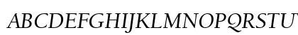 Berkeley Old Style ITC T Medium Italic Uppercase Preview